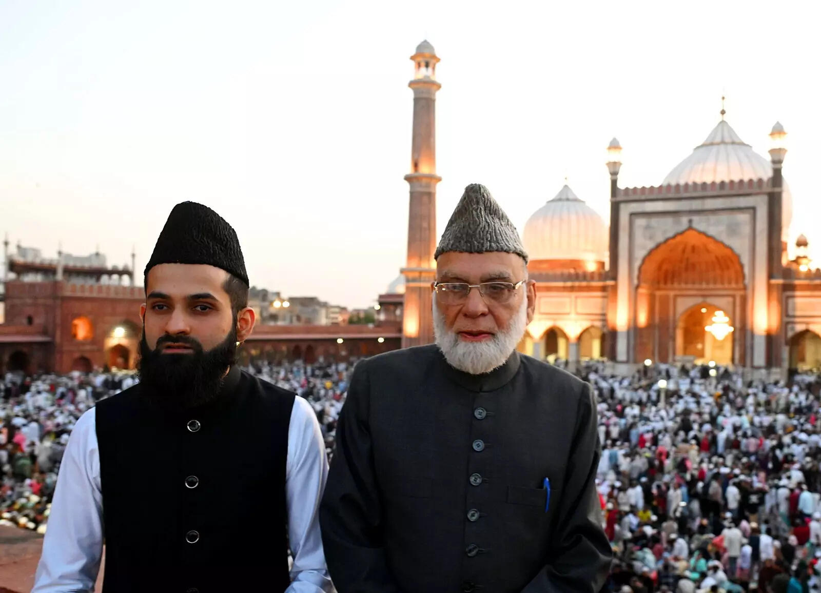 Naib Shahi Imam Shaban Bukhari and Shahi Imam Ahmed Bukhari