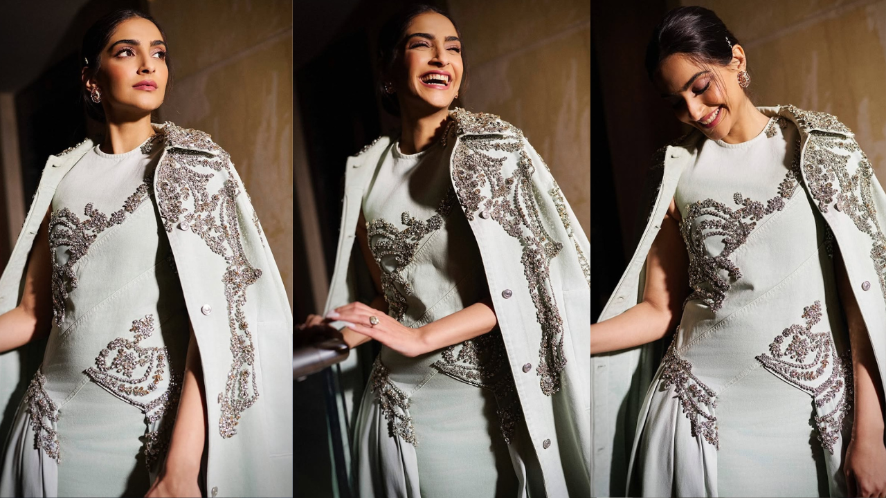 Sonam Kapoor in pistachio-dipped outfit