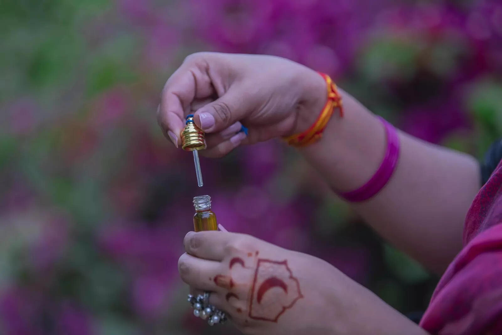 Try natural oil-based attars with mild notes to begin with
