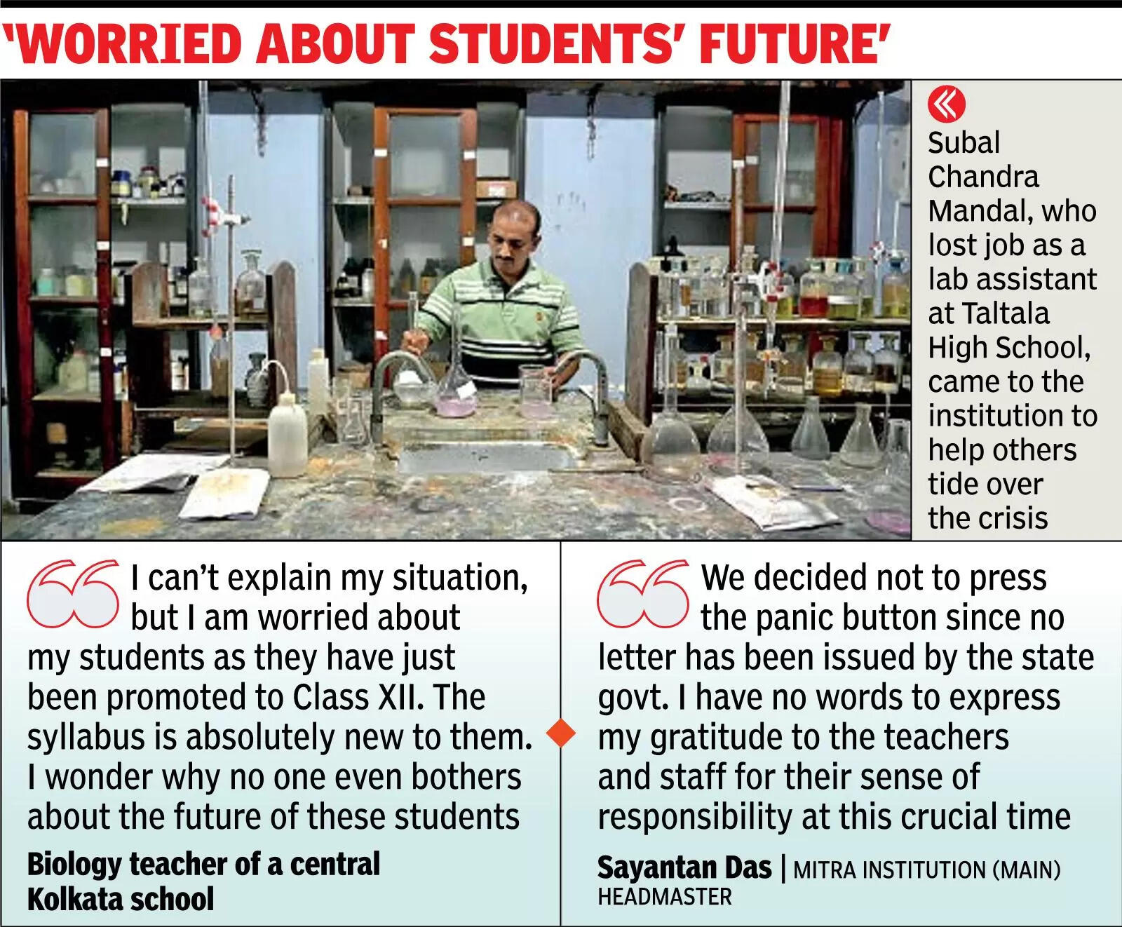 'Worried about students' future'
