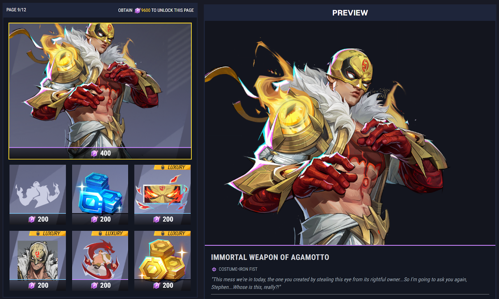 Page 9 of Marvel Rivals Season 2 Battle Pass
