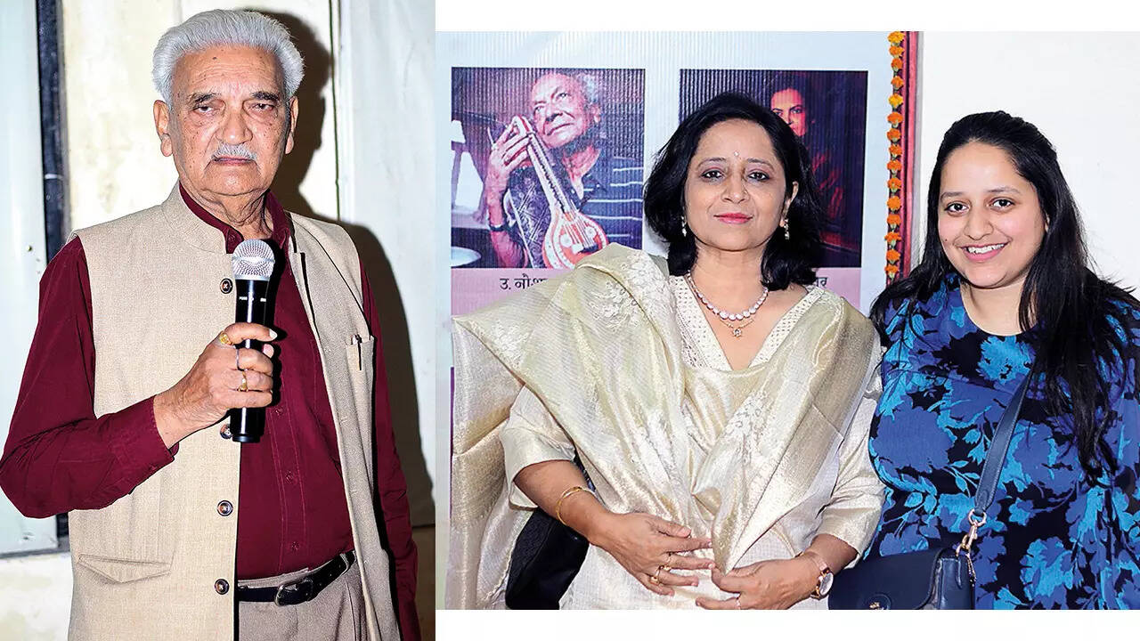 (L) Dr Anil Rastogi (R) Charu Srivastava and Ana Harshvardhan