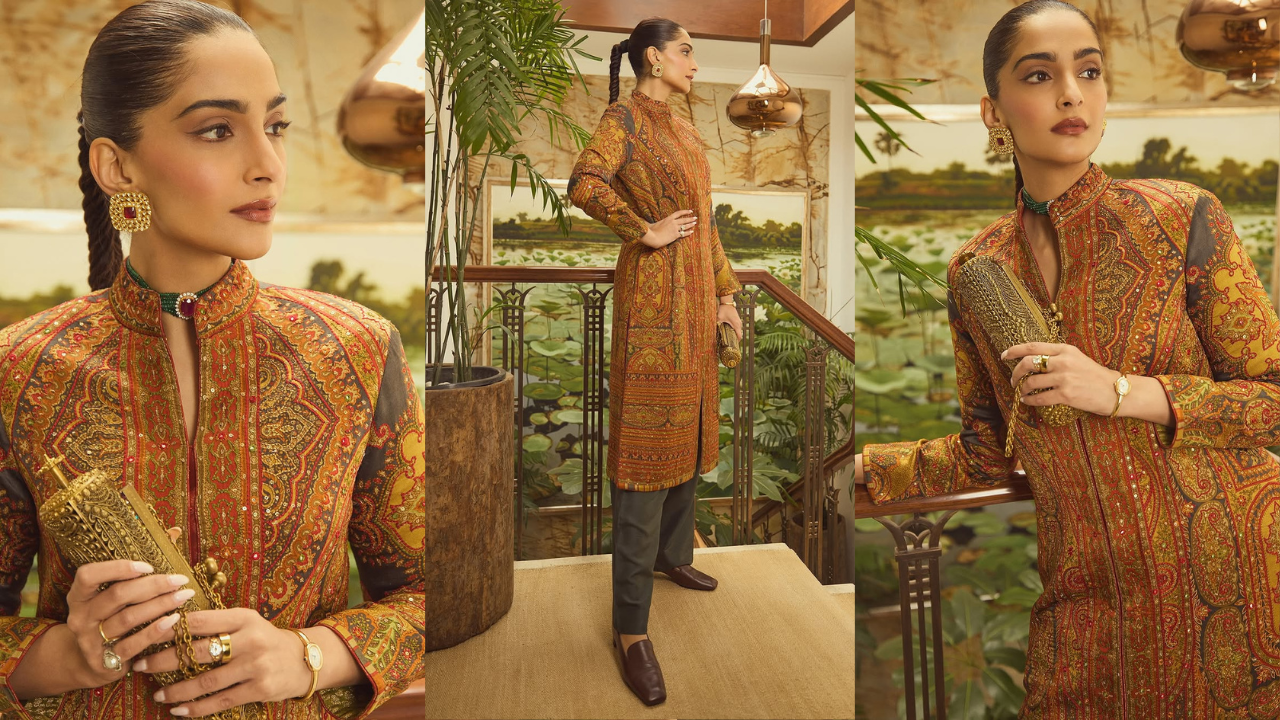 Sonam Kapoor in chic Kashmiri coat