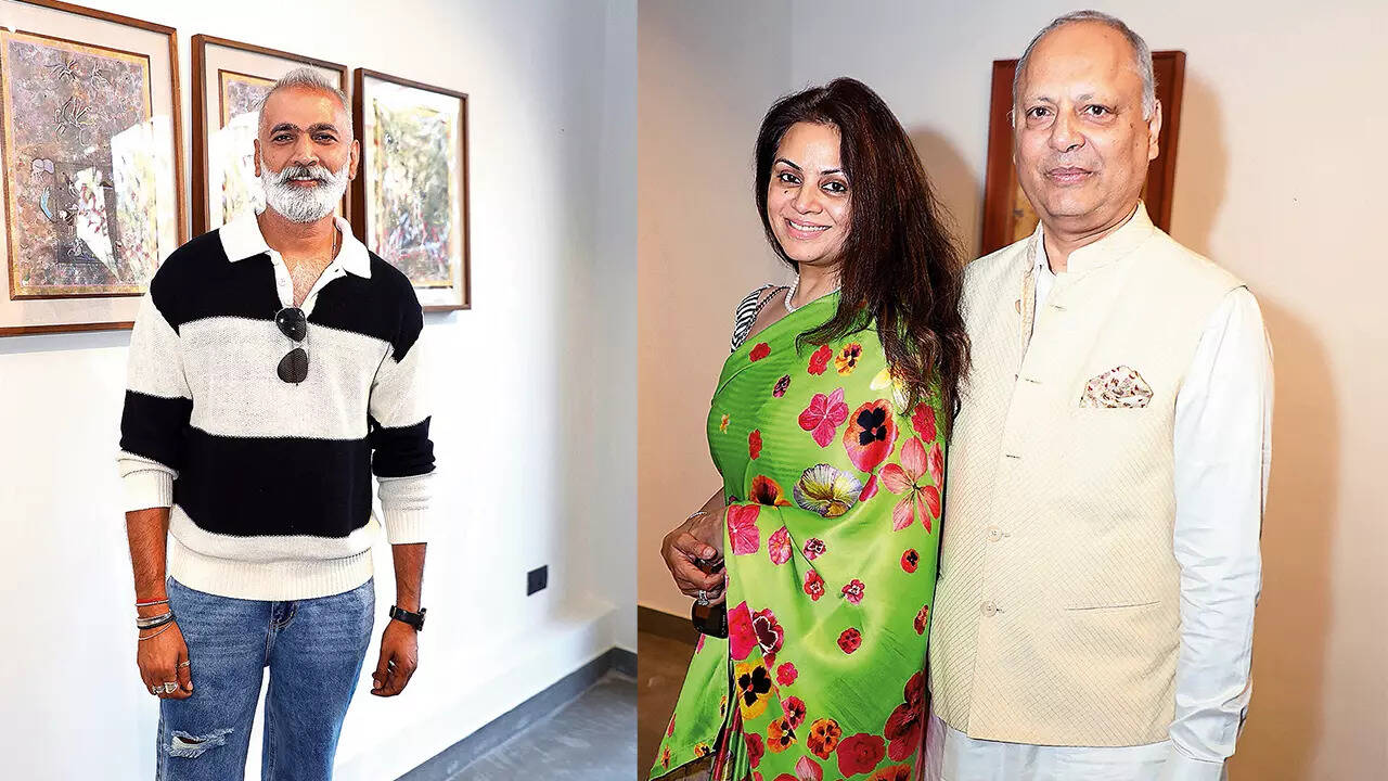 (L) Bhoopesh Rai (R) Anju and Samarth Narain
