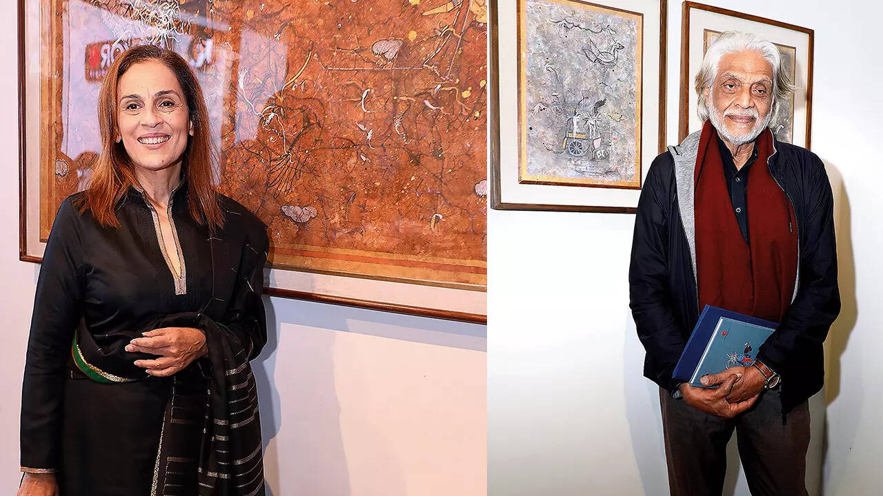 (L) Meera Ali (R) Muzaffar Ali