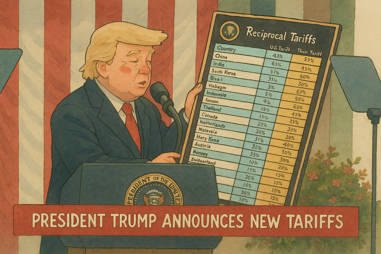 Trump announces new tariffs