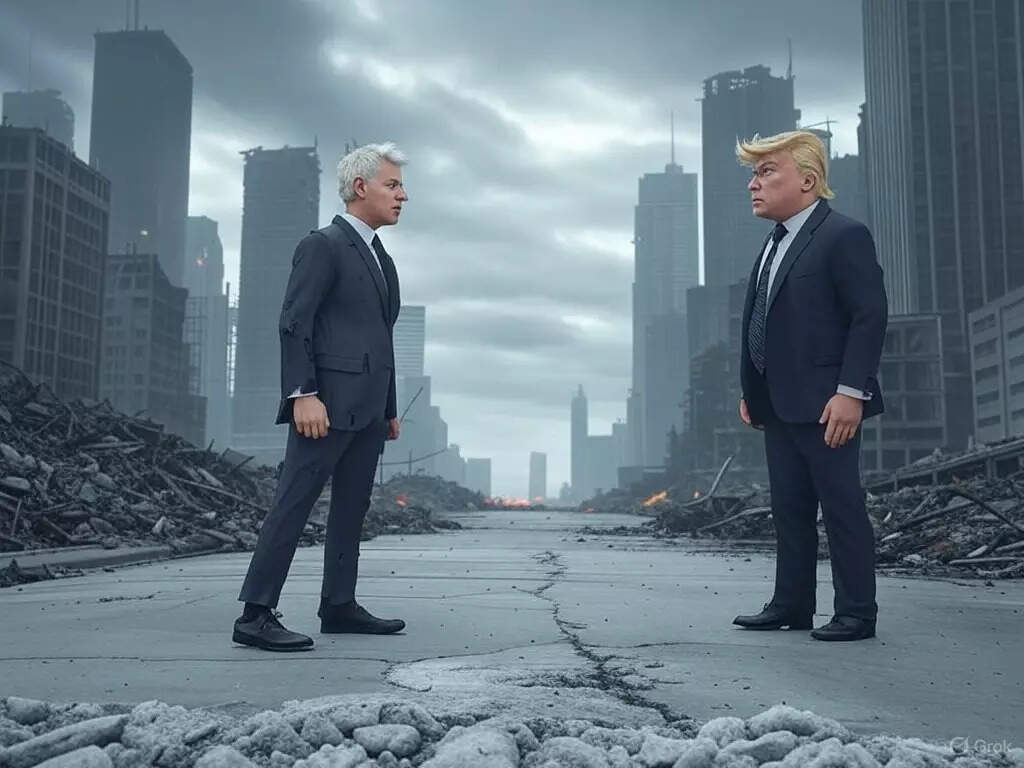 Bill Ackman and Donald Trump (AI Imaged Generated by GROK)
