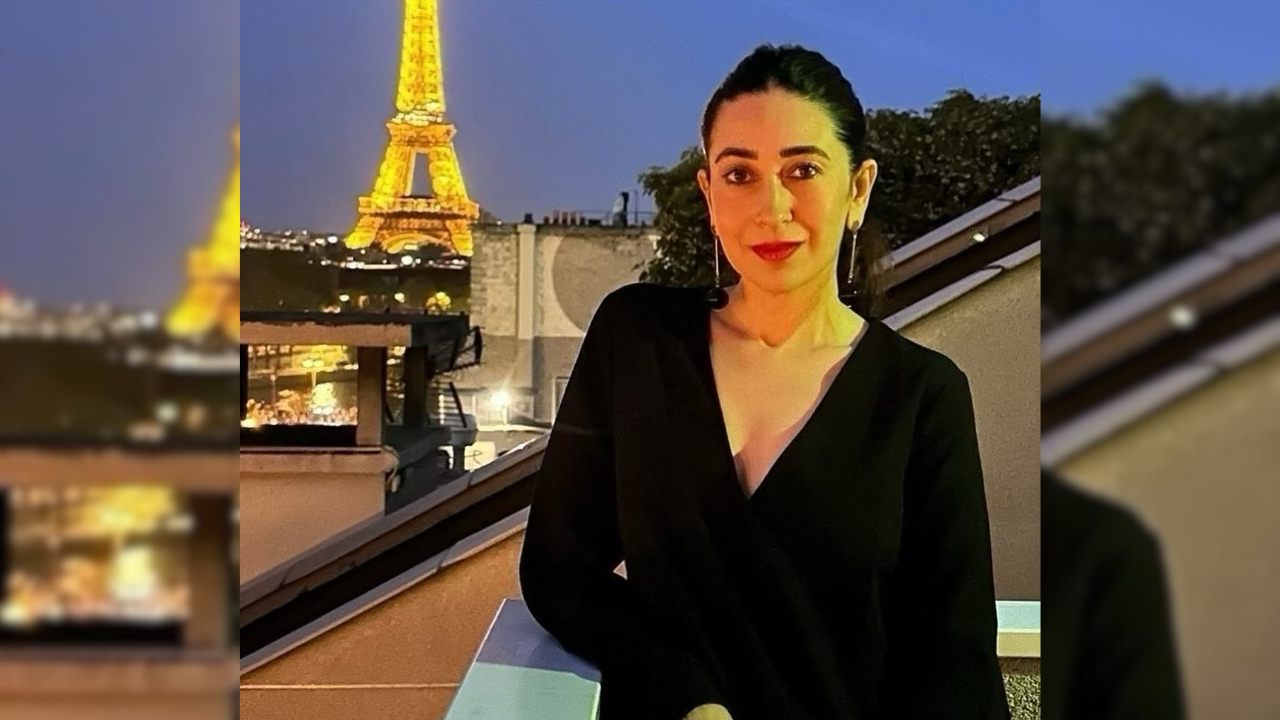 Karisma Kapoor’s subtle black dress from Paris