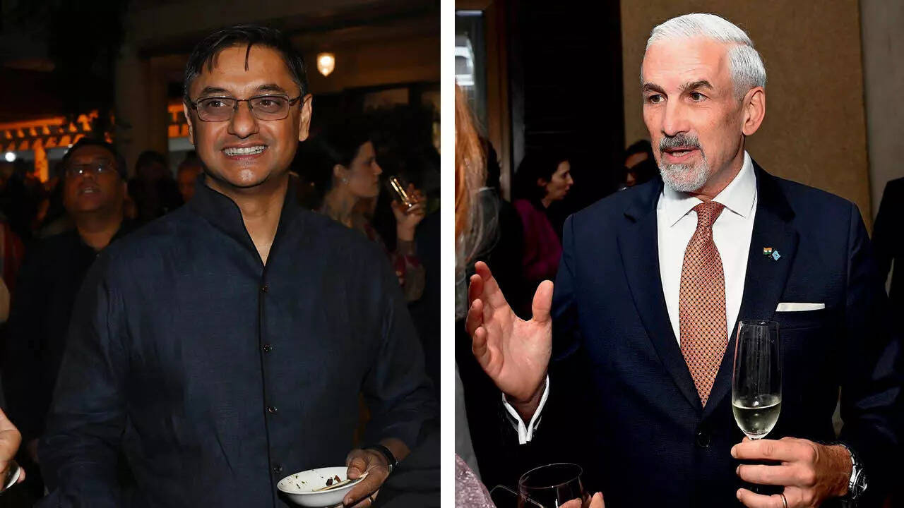 Economist Sanjeev Sanyal and UN Resident Coordinator Shombi Sharp