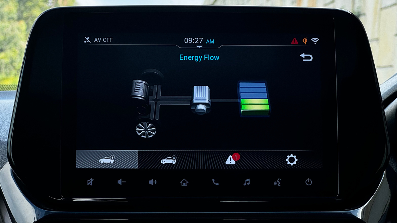 Hybrid energy flow display