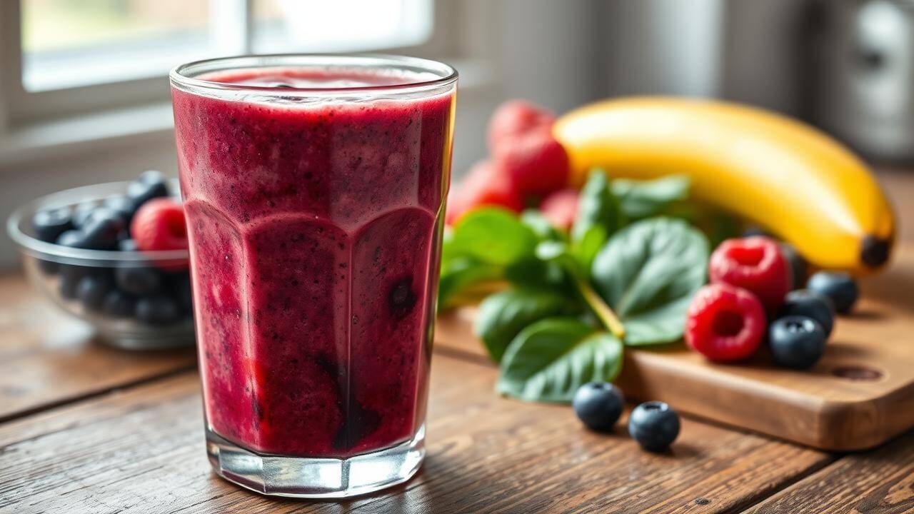Berry Green Smoothie Refreshment