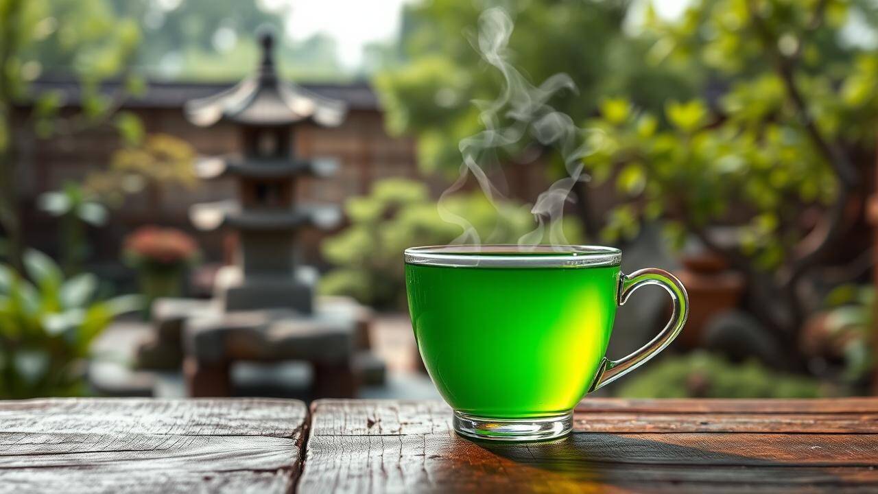 Green Tea, Serene Garden Escape