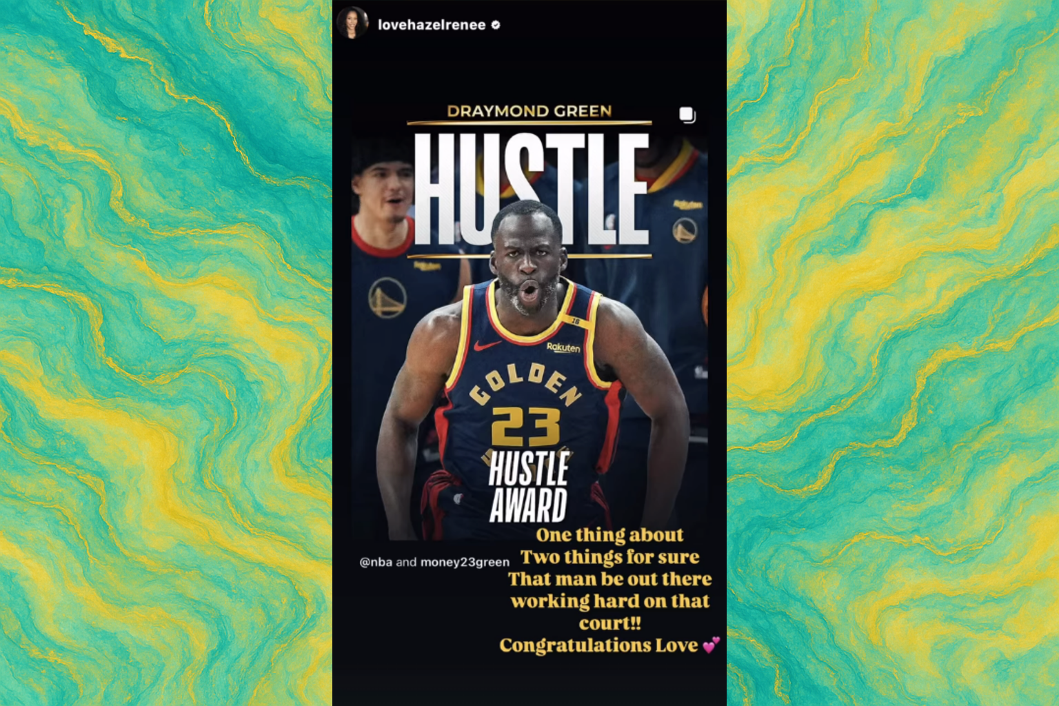 Draymond Green's wife react to his achievement`