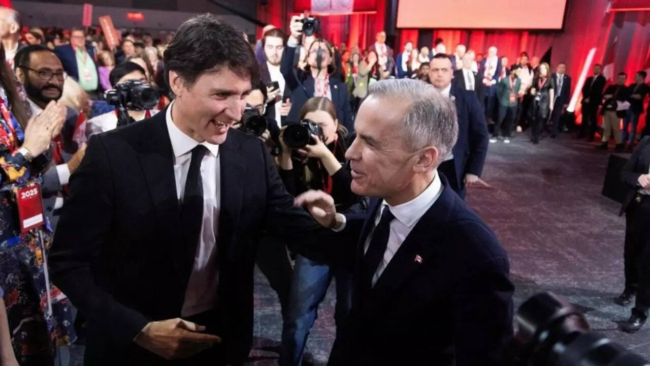 Justin Trudeau and Mark Carney
