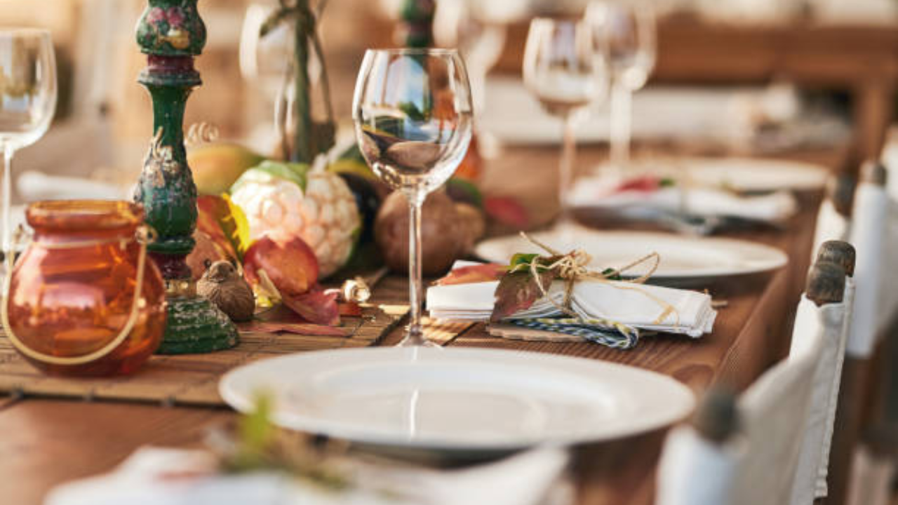 Set your dining table like you’re expecting guests, even if it’s just you