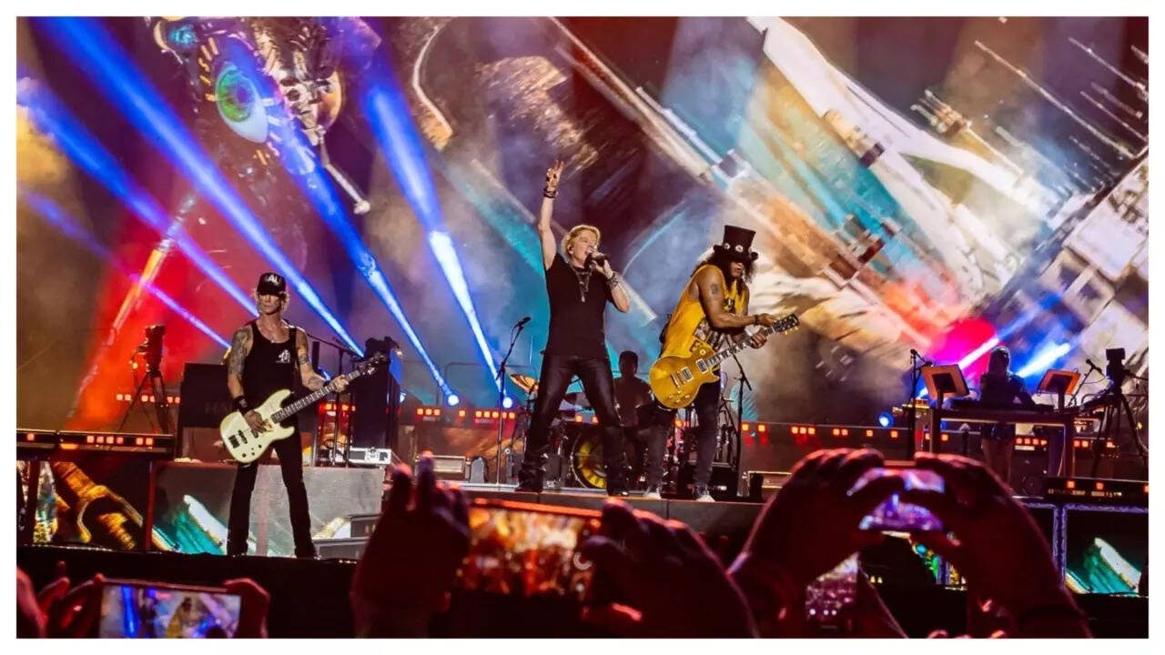 Guns N' Roses performed in Mumbai on Saturday