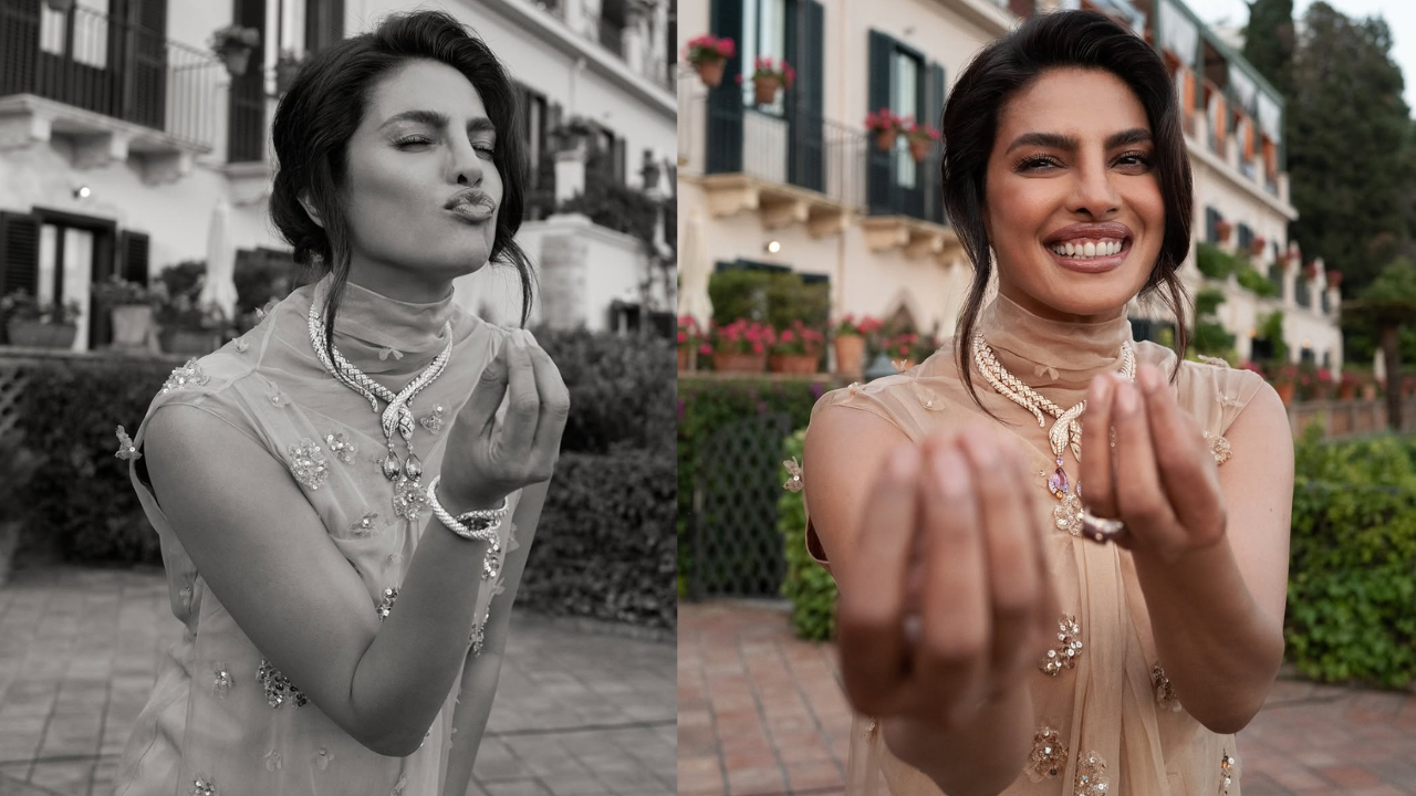 Priyanka at Sicily, Italy for Bvlgari event