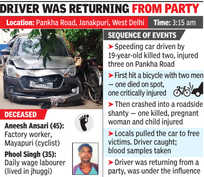 Delhi accident