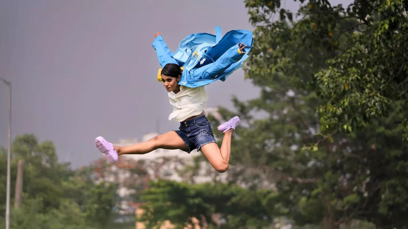 Contemporary Dancer Promita Karfa makes the most of the monsoons