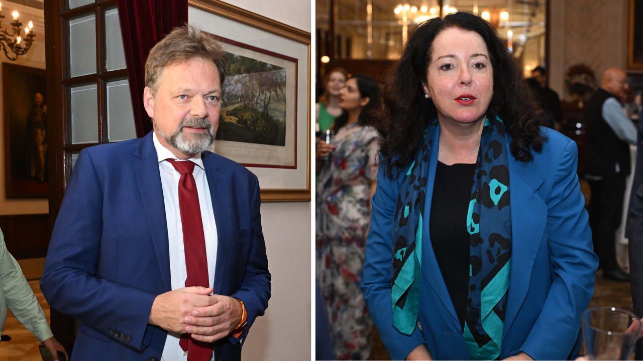German Ambassador Philipp Ackermann and Swiss Ambassador Maya Tissafi