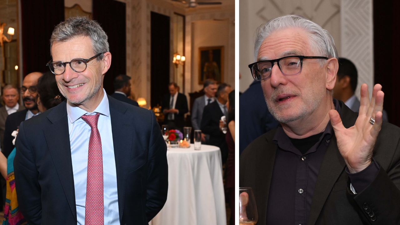 Ambassador of European Union Hervé Delphin and Ambassador of Ireland Kevin Kelly