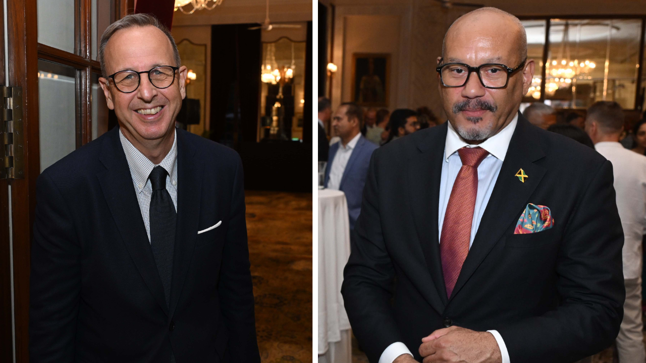 Italian Ambassador Antonio Bartoli and High Commissioner of Jamaica Jason Keats Hall