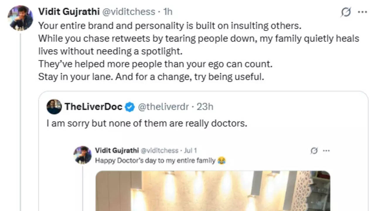 Vidit Gujrathi & TheLiverDoc's online spat is viral on X