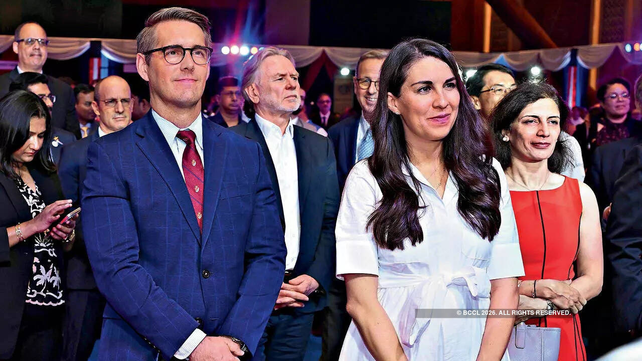 Riley Barnes, Senior Advisor to the Under Secretary for Political Affairs, US,  US Deputy Assistant Secretary of State, Bethany Morrison and Philip Green, High Commissioner of Australia