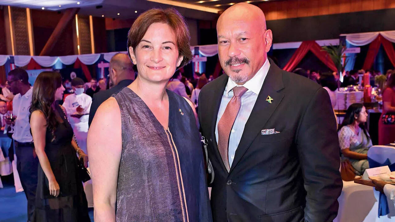 Christina Scott, Deputy British High Commissioner and Jason Hall, High Commissioner of Jamaica