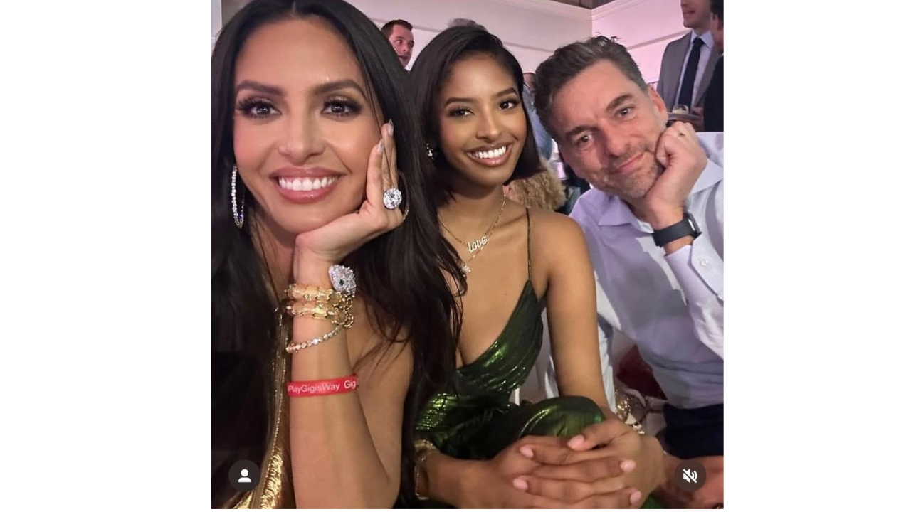 Vanessa Bryant, Pau Gasol & Natalia Bryant (Image Source: Instagram)