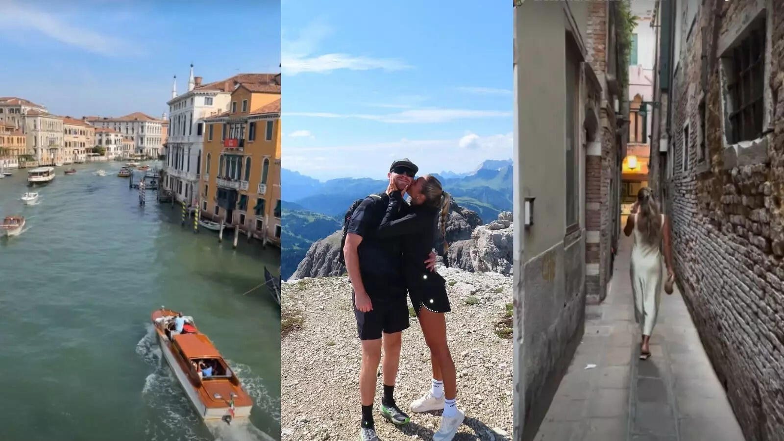 NHL-​Jeremy Swayman and girlfriend Alessandra make their next stop at Venice after the Dolomites during couple's offseason European trip