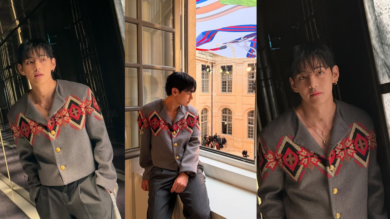 BTS' V at the Paris Haute Couture Week