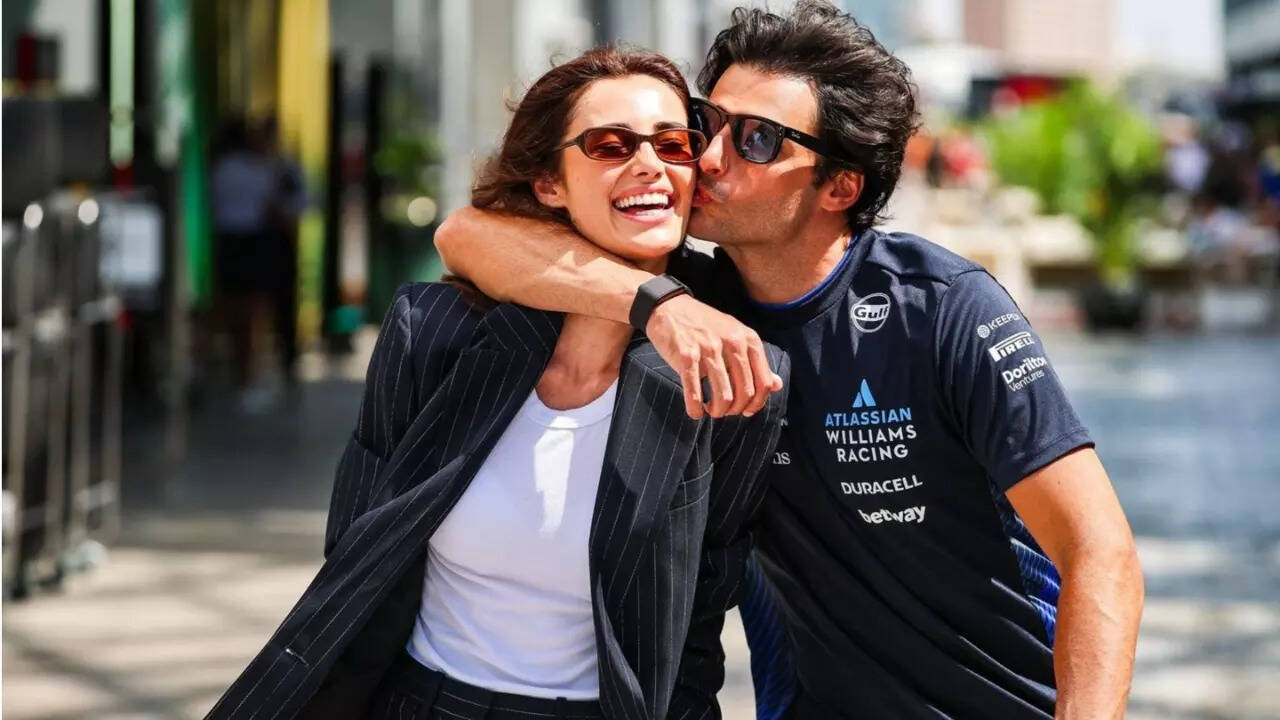 Carlos Sainz and Rebecca Donaldson