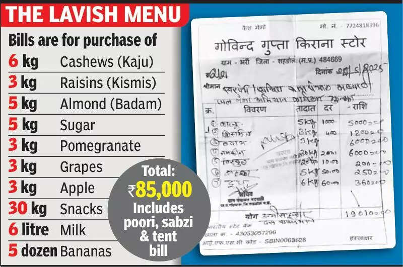 Did officials munch 12kg dry fruits, 30kg snacks at panchayat meet in Shahdol?