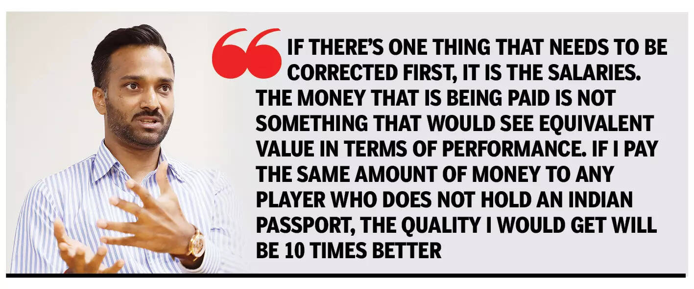 Ravi Puskur on players' salaries