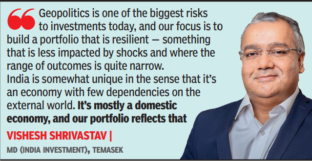 India shielded against global woes: Temasek