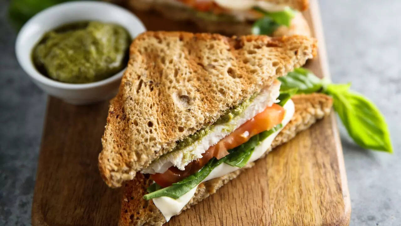 No-oil grilled sandwich