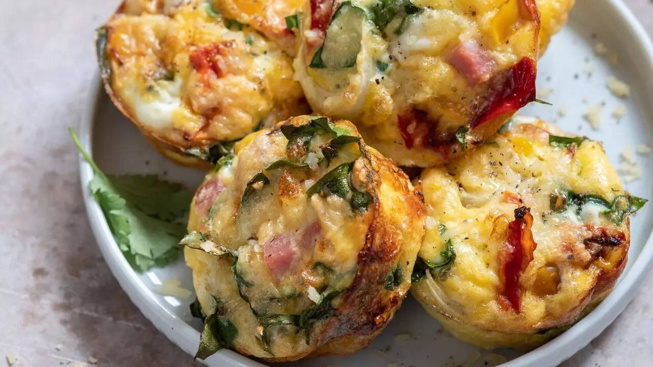 Baked veggie muffins