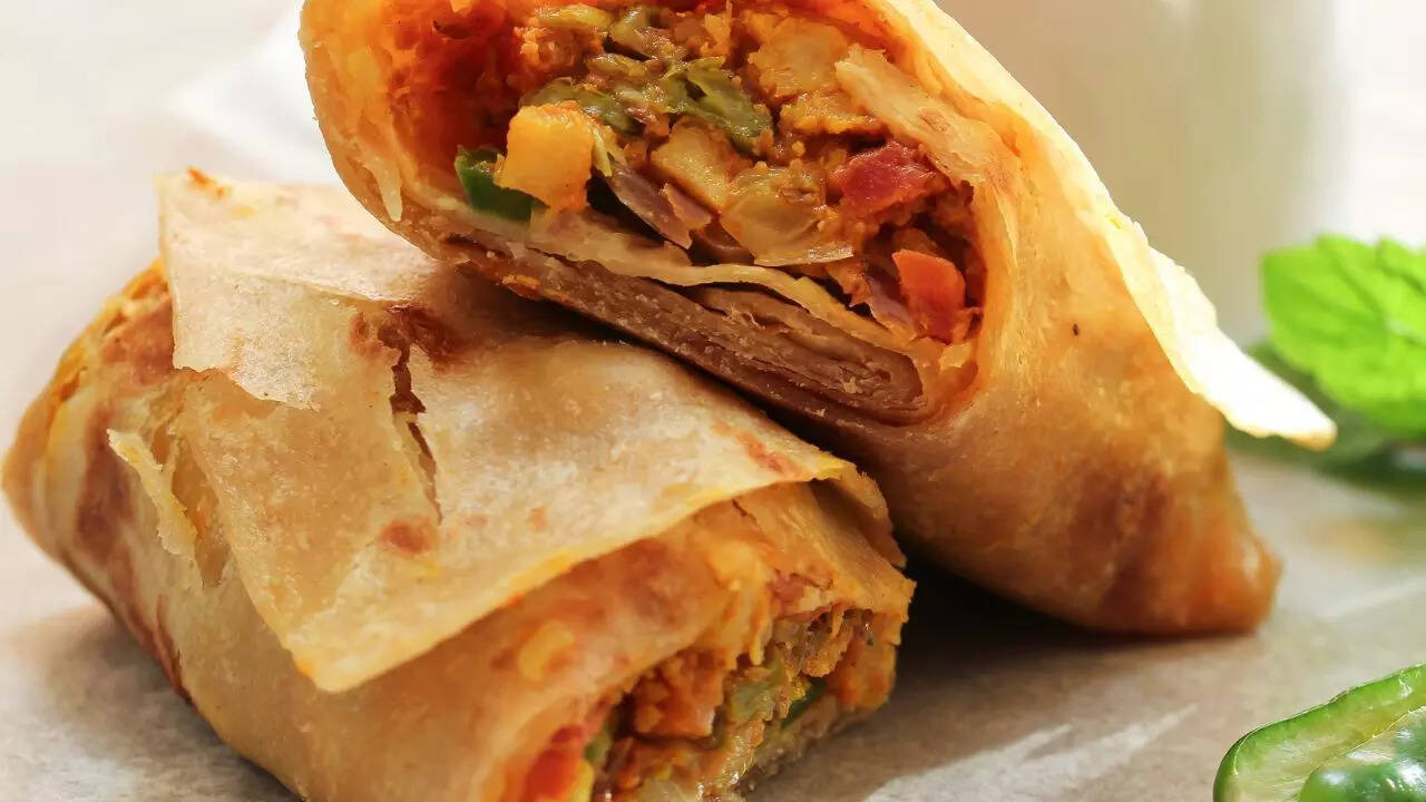Stuffed whole wheat wraps