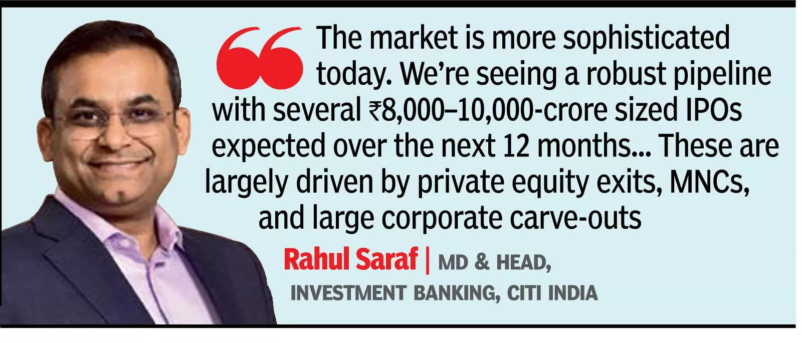 ‘India will see $25bn in IPOs over a year’