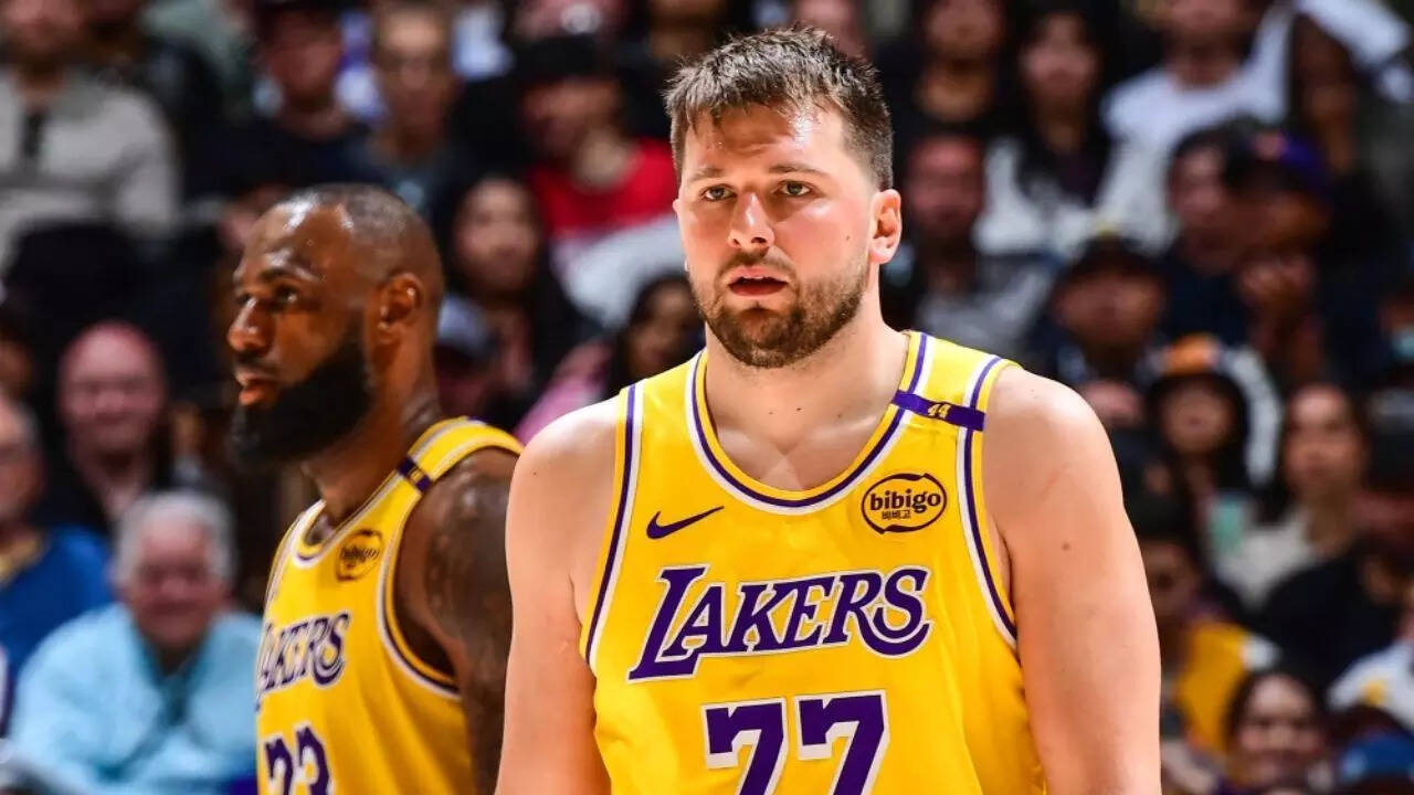 LeBron James and Luka Doncic. Image via: Adam Pantozzi / NBAE via Getty Images LeBron James and Luka Doncic
