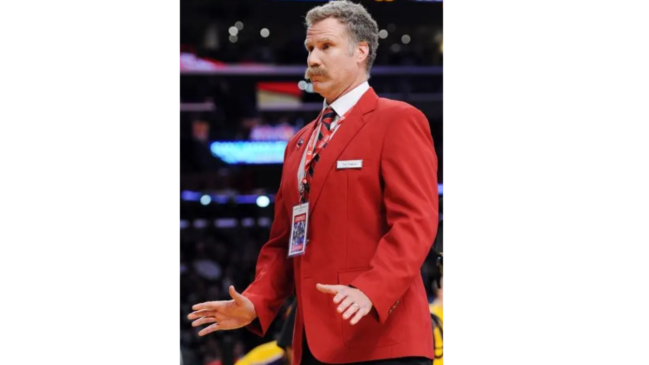 Will Ferrell in security guard look