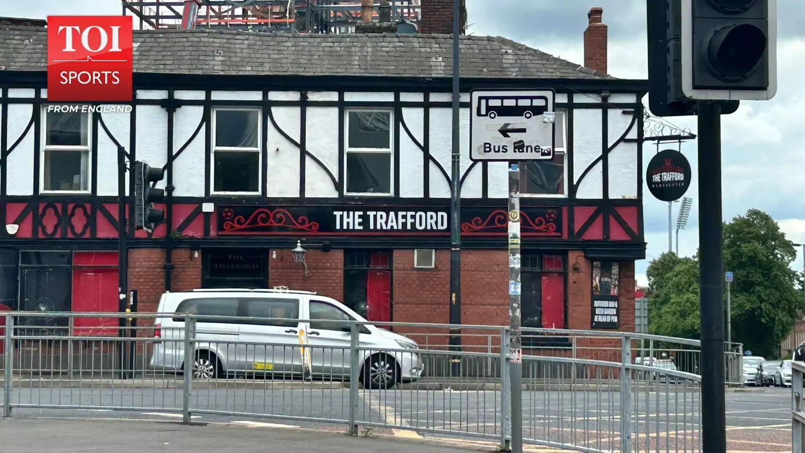Running with the football season yet, Trafford Pub in Manchester wore a deserted look. (Timesofindia.com) Trafford pub manchester tie