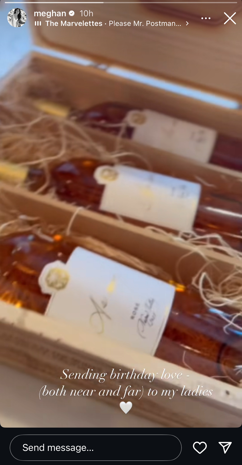 Meghan Markle's wine crate sparks talks about a cool olive branch on the birthday of Queen Camilla