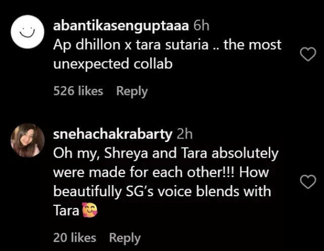 AP Dhillon - Tara sutaria