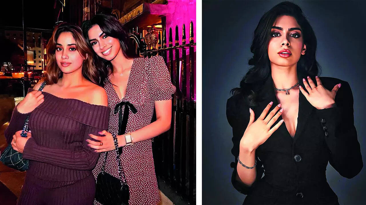 Khushi Kapoor with sister Janhvi Kapoor
