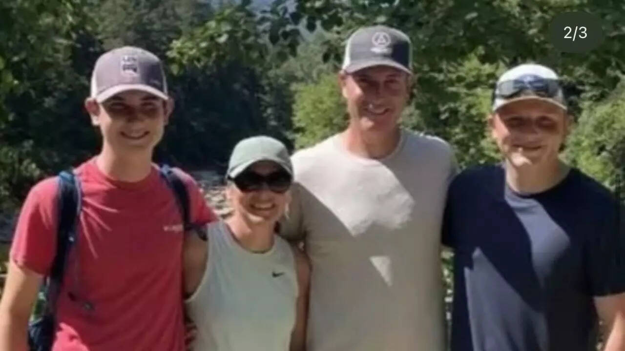 Andy Byron and family