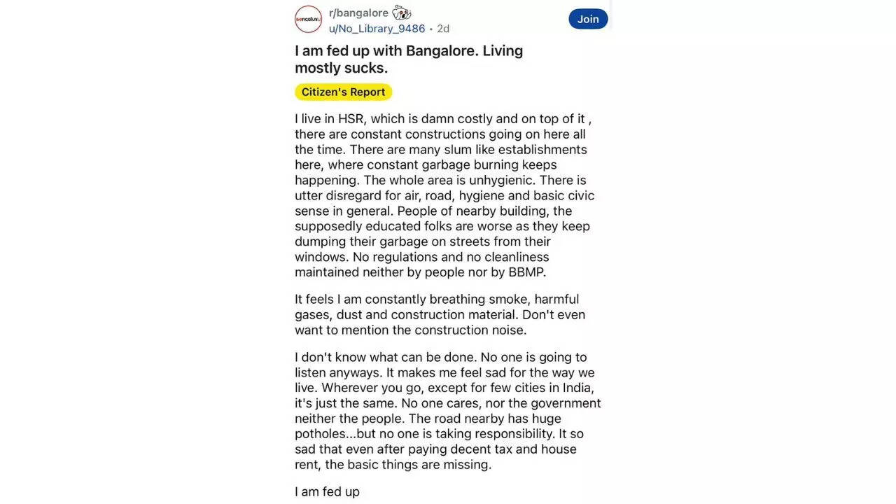 Reddit post