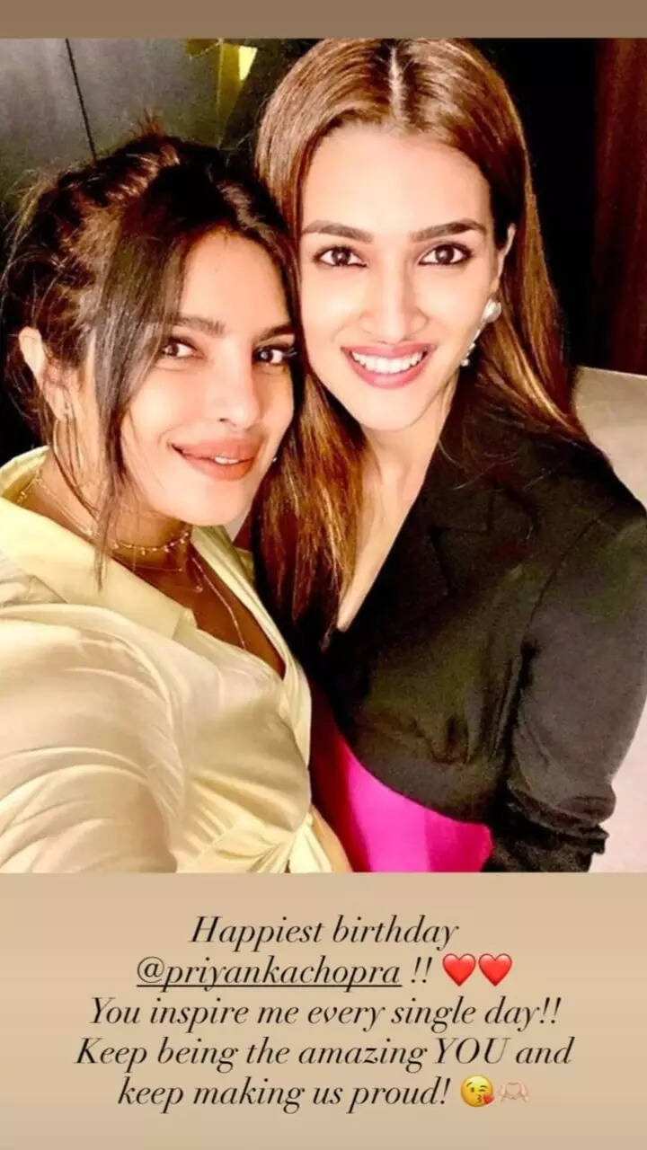 Kriti Sanon and Priyanka Chopra post