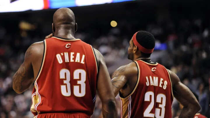 Shaq and LeBron in the Cavaliers